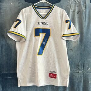 Supreme Hail Mary Football Jersey Large White 2014 Archive Mesh Streetwear Rare